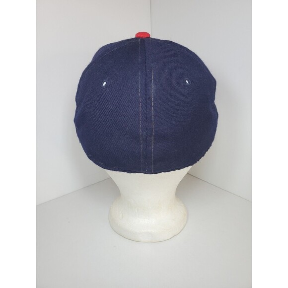 Vtg Cleveland Indians Chief Wahoo Logo Baseball Hat Wool MLB Snapback Cap Sz 7 - Picture 4 of 10